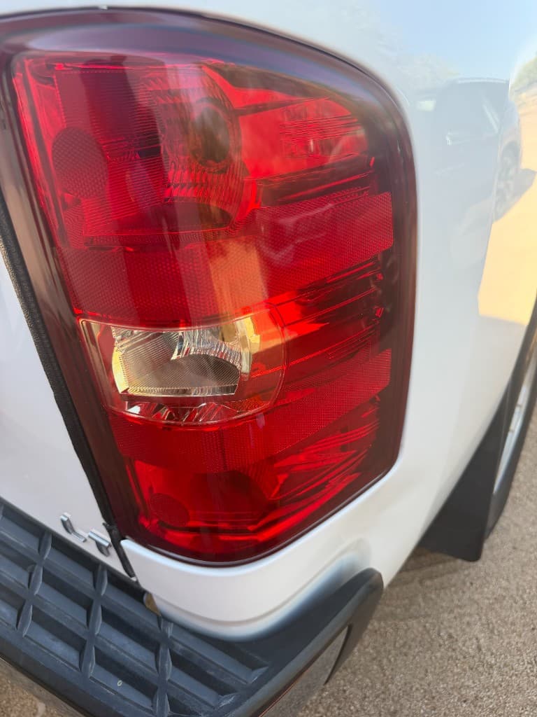 Clear taillight after polish and restoration