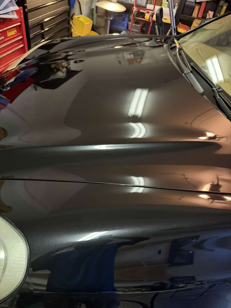 Deep gloss hood after paint refinement
